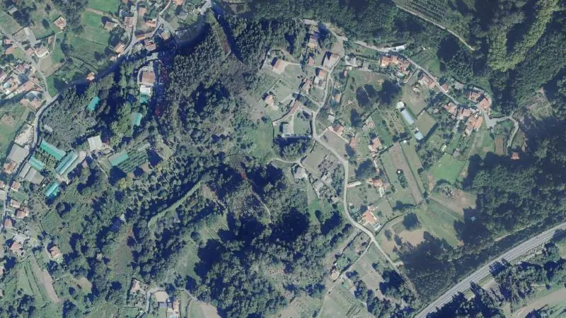 Vista aérea del entorno de la estación Areeiro (ortofoto PNOA)