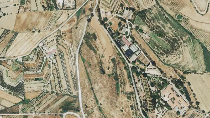 Vista aérea del entorno de la estación Campanillas Cifa (ortofoto PNOA)